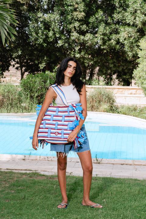 Fringe Shoulder Bag - Sea Salt