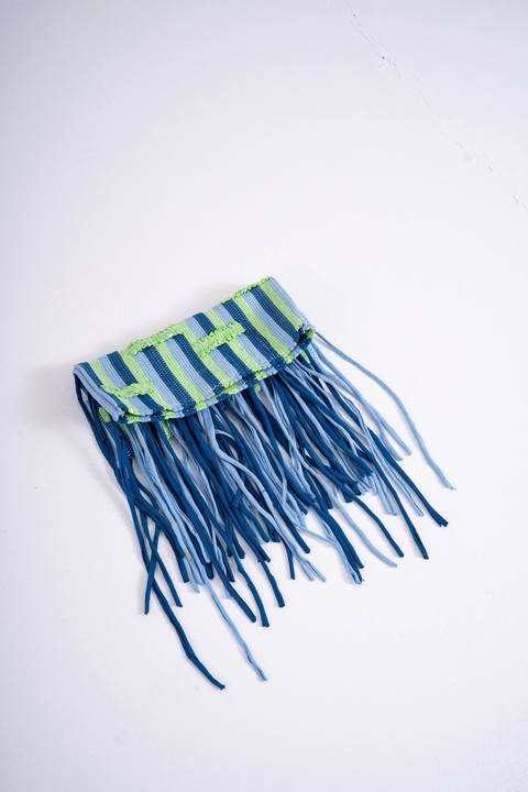 Fringe Clutch - Matcha