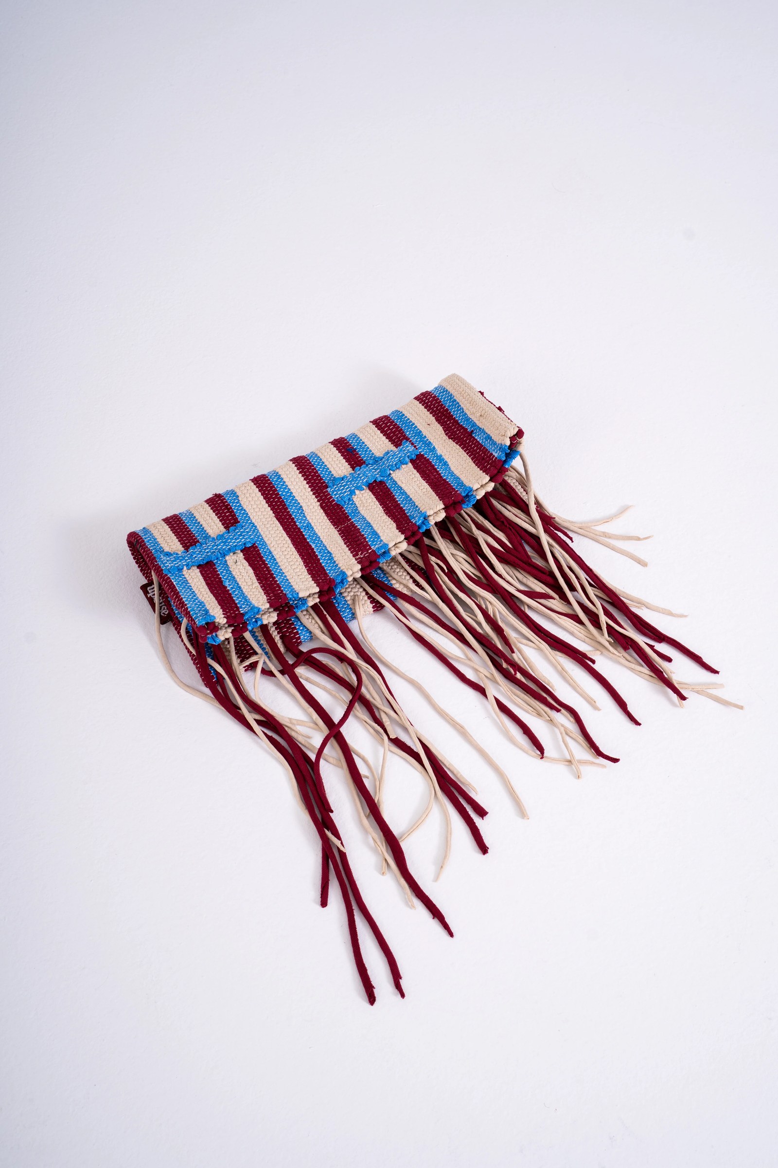 Fringe Clutch - Sea Salt