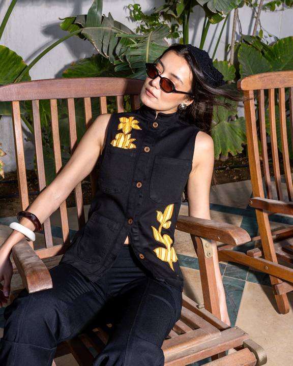 Patchwork Vest - Honeycomb