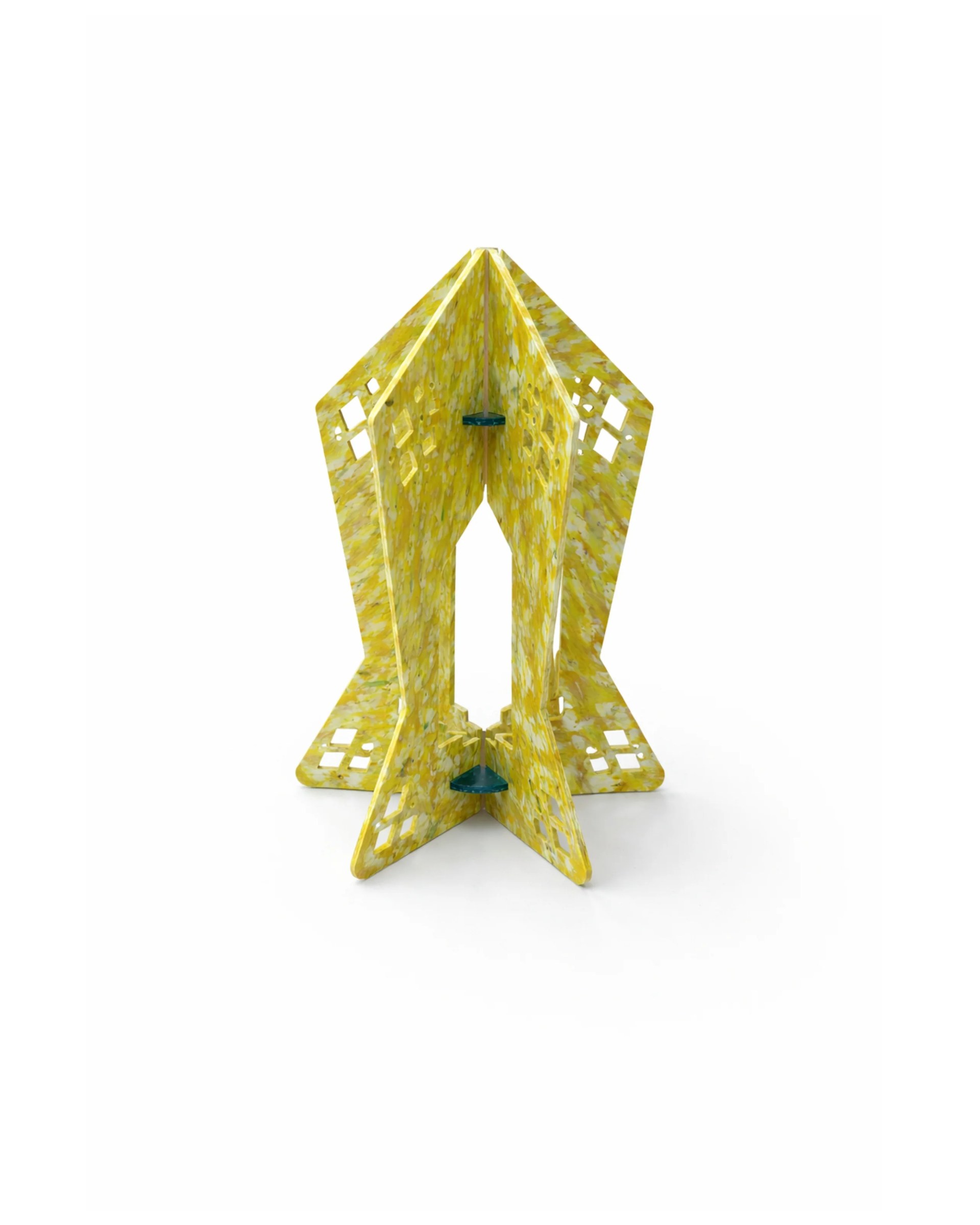 Mini Sculptural Lantern - Yellow