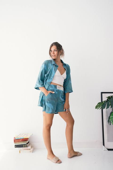 Shirt Set - Green Confetti