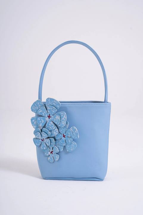 Petal Bucket Bag - Baby Blue