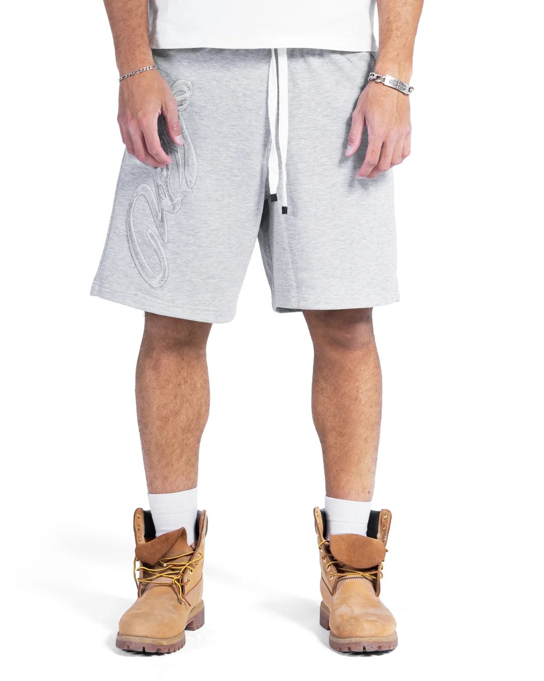 LIGHT GREY SIGNATURE SHORT