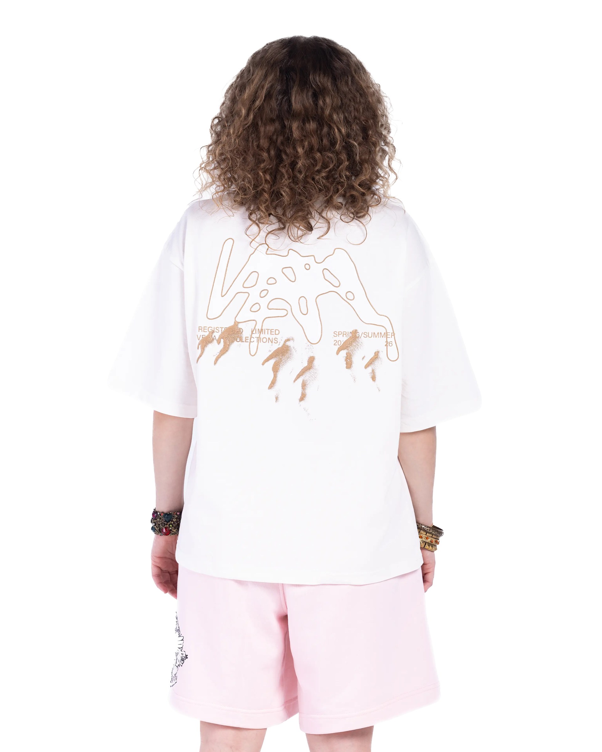 CREAM GHOST T-SHIRT