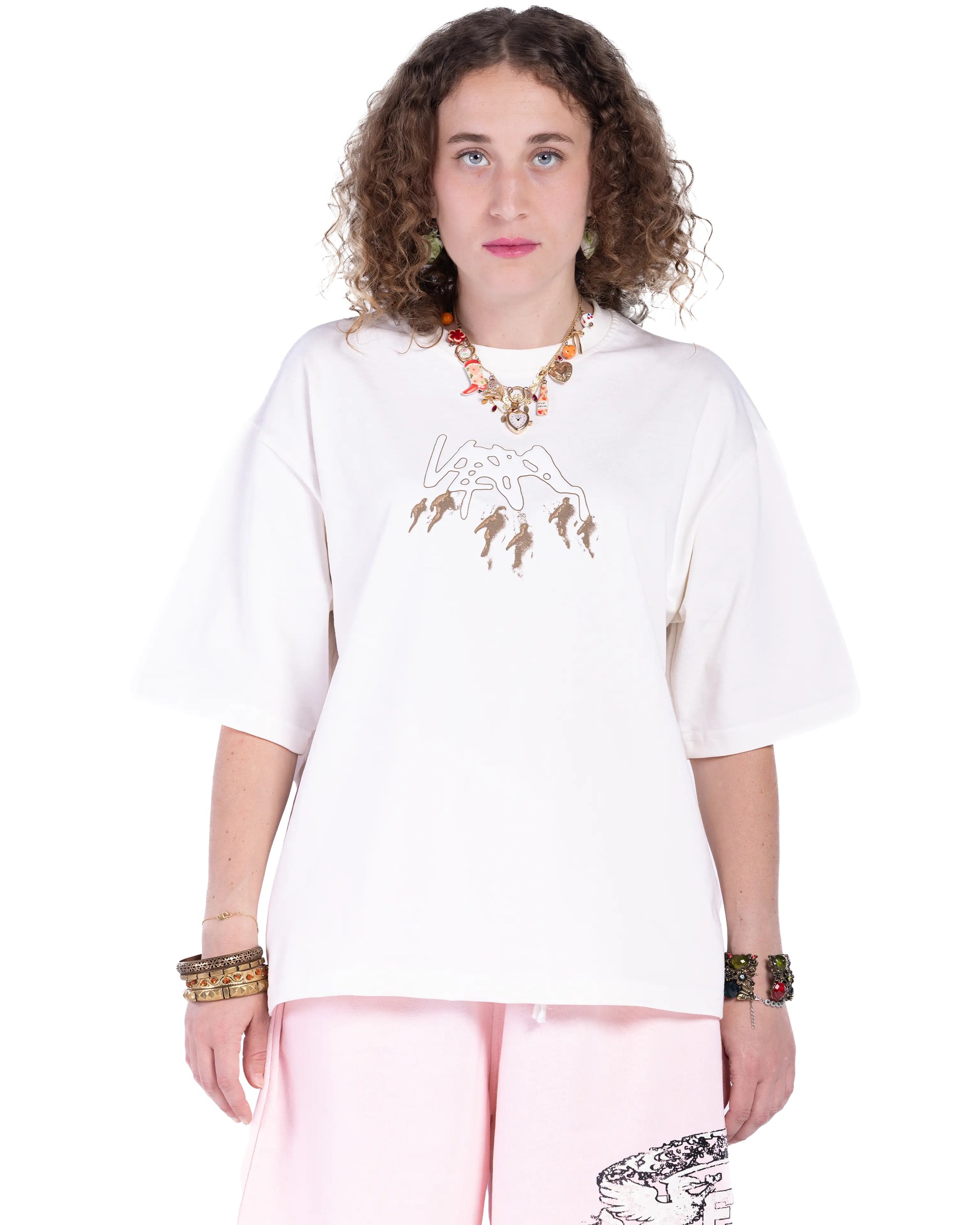 CREAM GHOST T-SHIRT