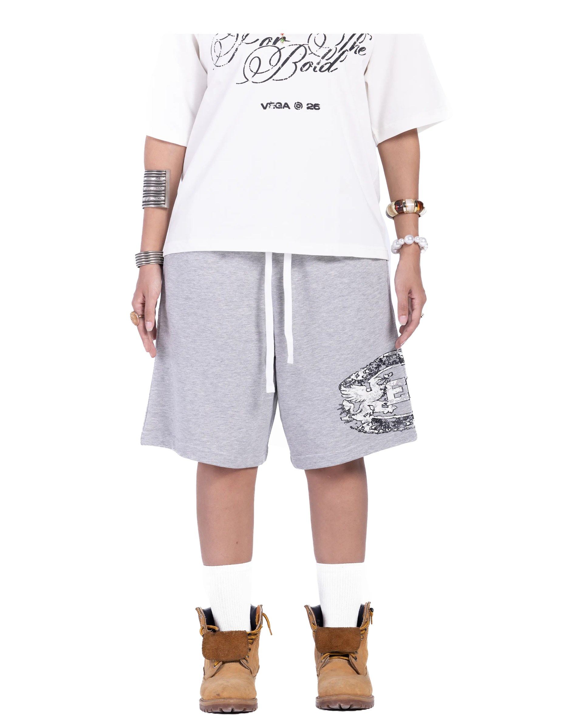 LIGHT GREY LEGEND SHORTS