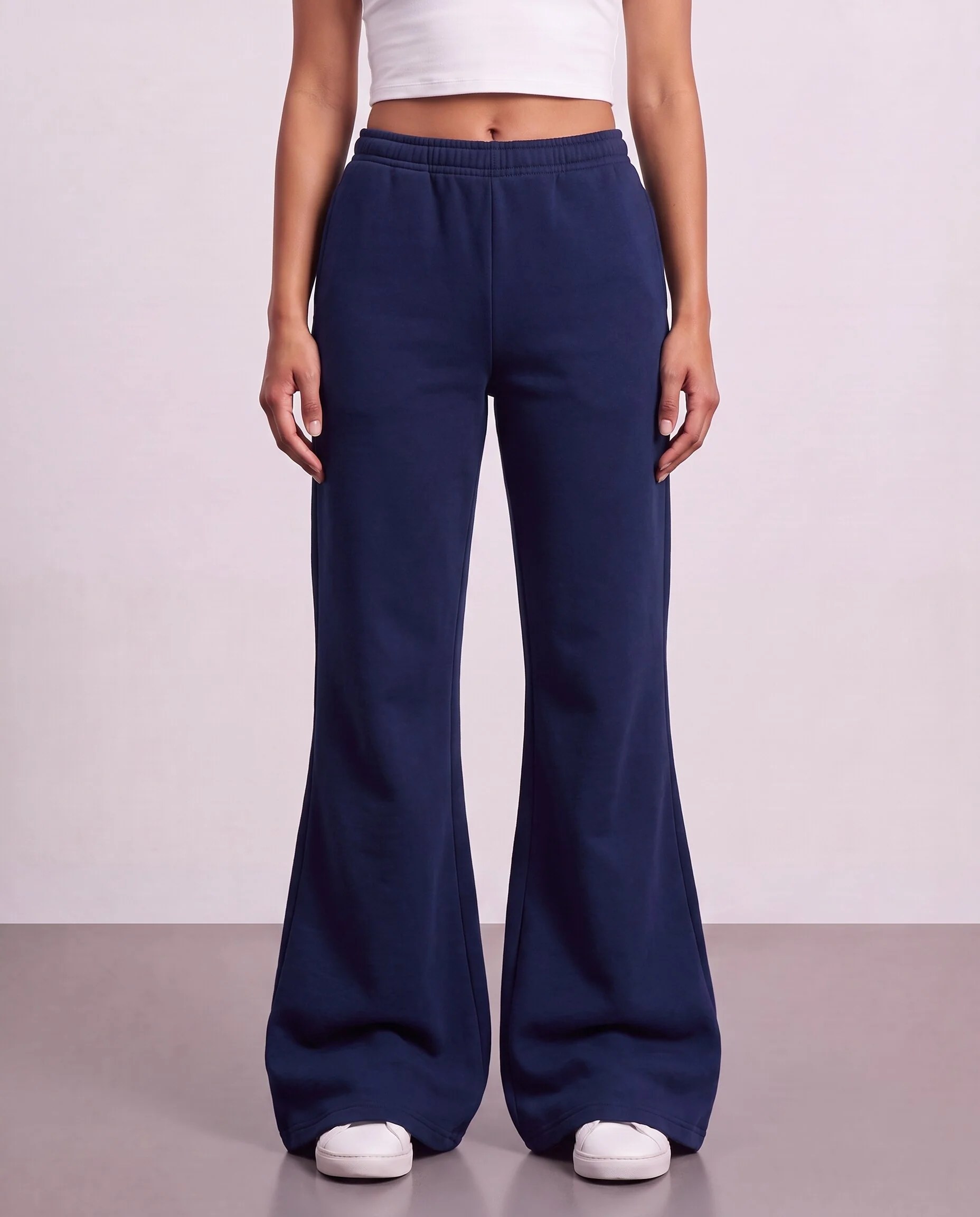 Flared Sweatpants - Navy