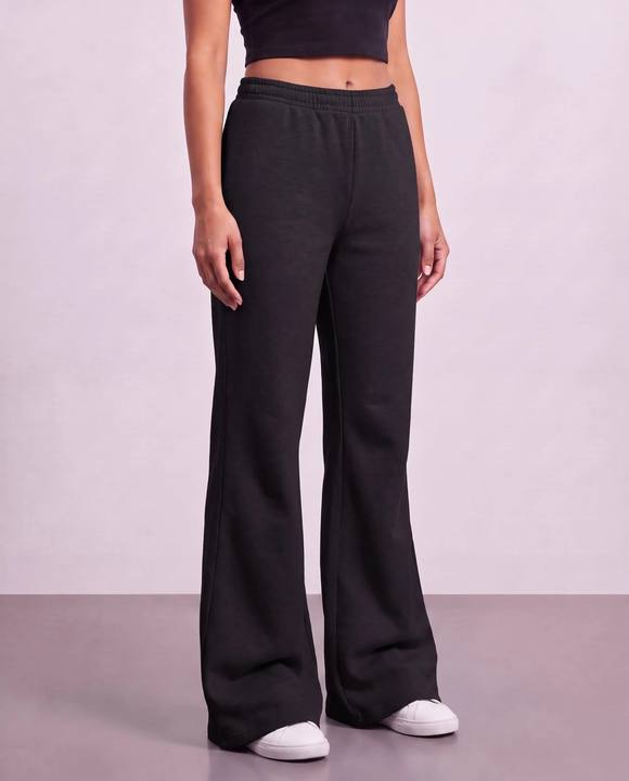 Flared Sweatpants - Black