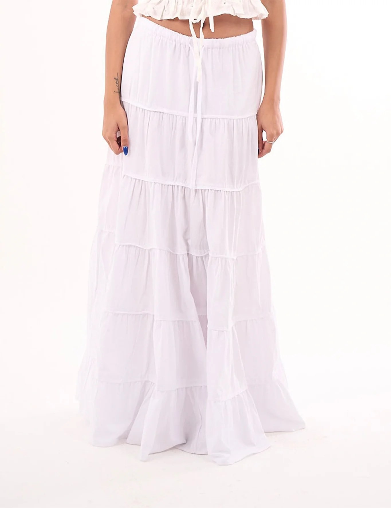 White Maxi Skirt