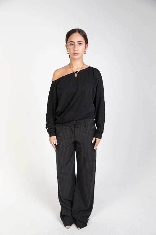 Women’s off‑the‑shoulder cotton tee