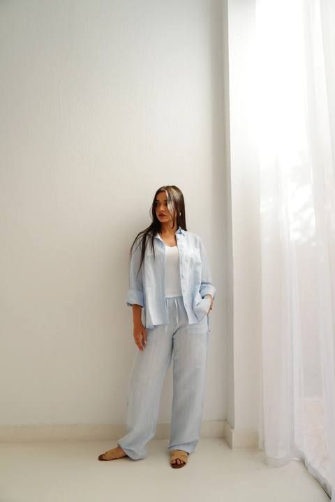 Viola Stripes Linen Set