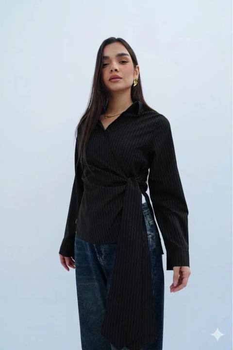 Black Stripes Blouse