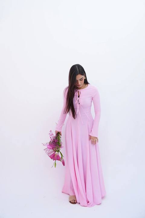 Valarya Dress in Pink