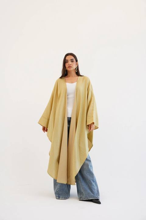 Cape Shimmer Kaftan In Gold