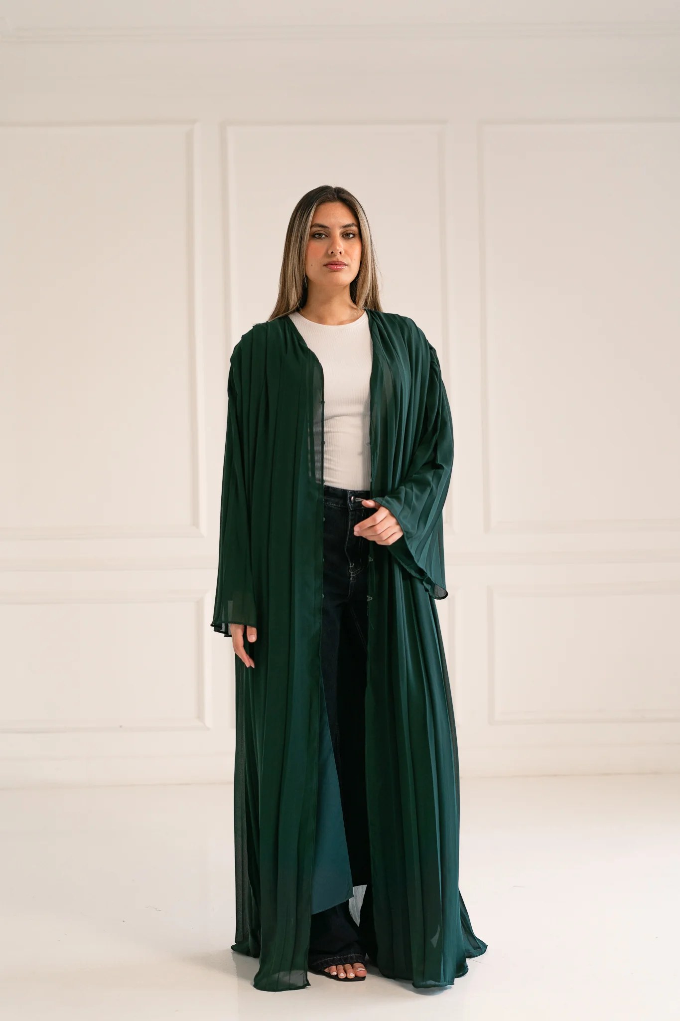 Emerald flowfold cardigan