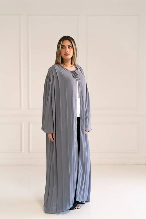 Grey flowfold cardigan