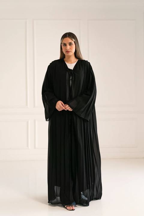 Black flowfold cardigan