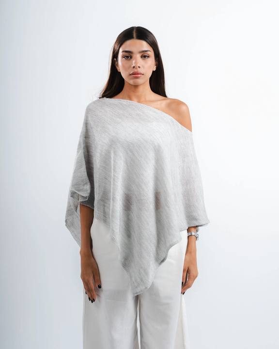 Silver Shimmer Poncho
