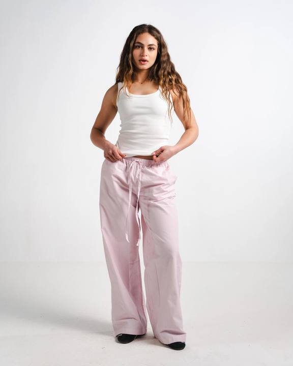 Pink Striped Pants