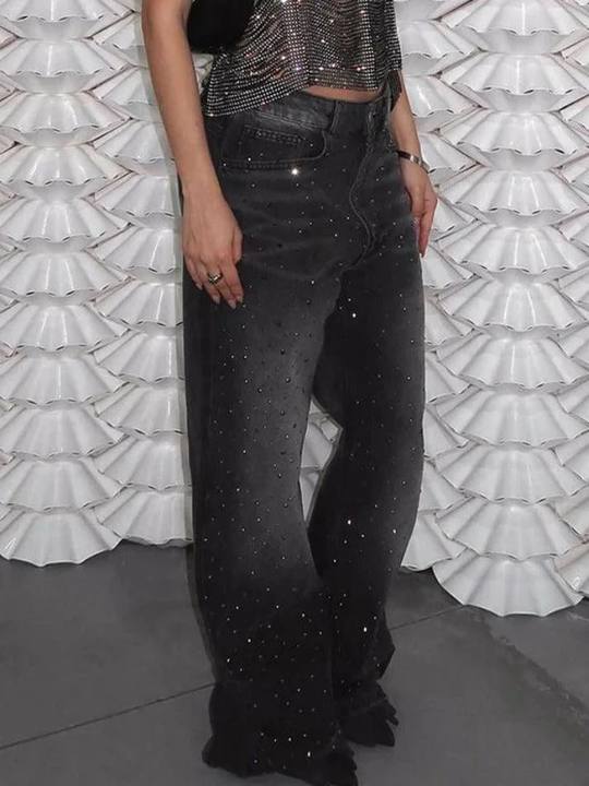 Rhinestone Dark Denim