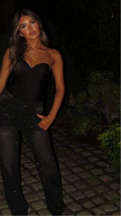 Rhinestone Dark Denim