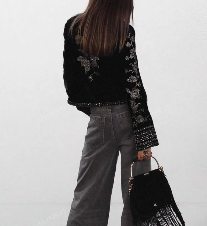 Embroidery Velvet Jacket