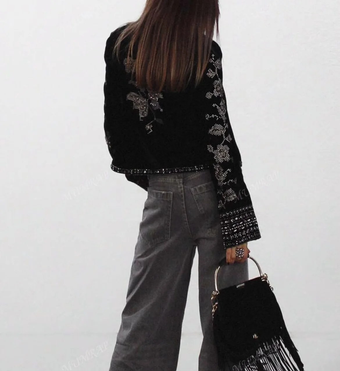 Embroidery Velvet Jacket