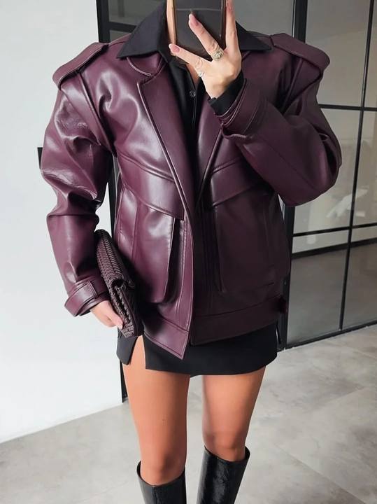 Genuine Oversized Leather Jacket