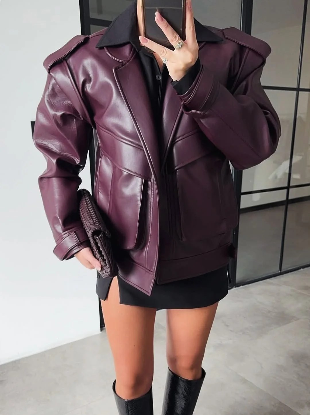 Genuine Oversized Leather Jacket