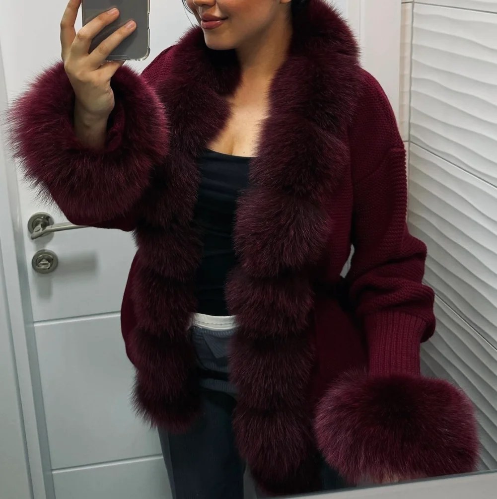 ⚜️Fox Fur Cardigan