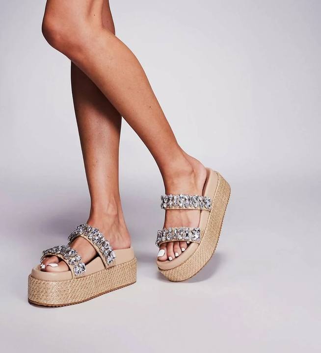 Crystal Embellished Sandals