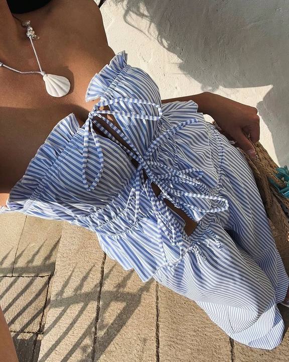 Blue Striped Set