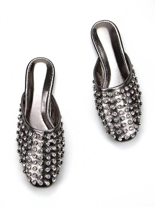 Metallic Mules