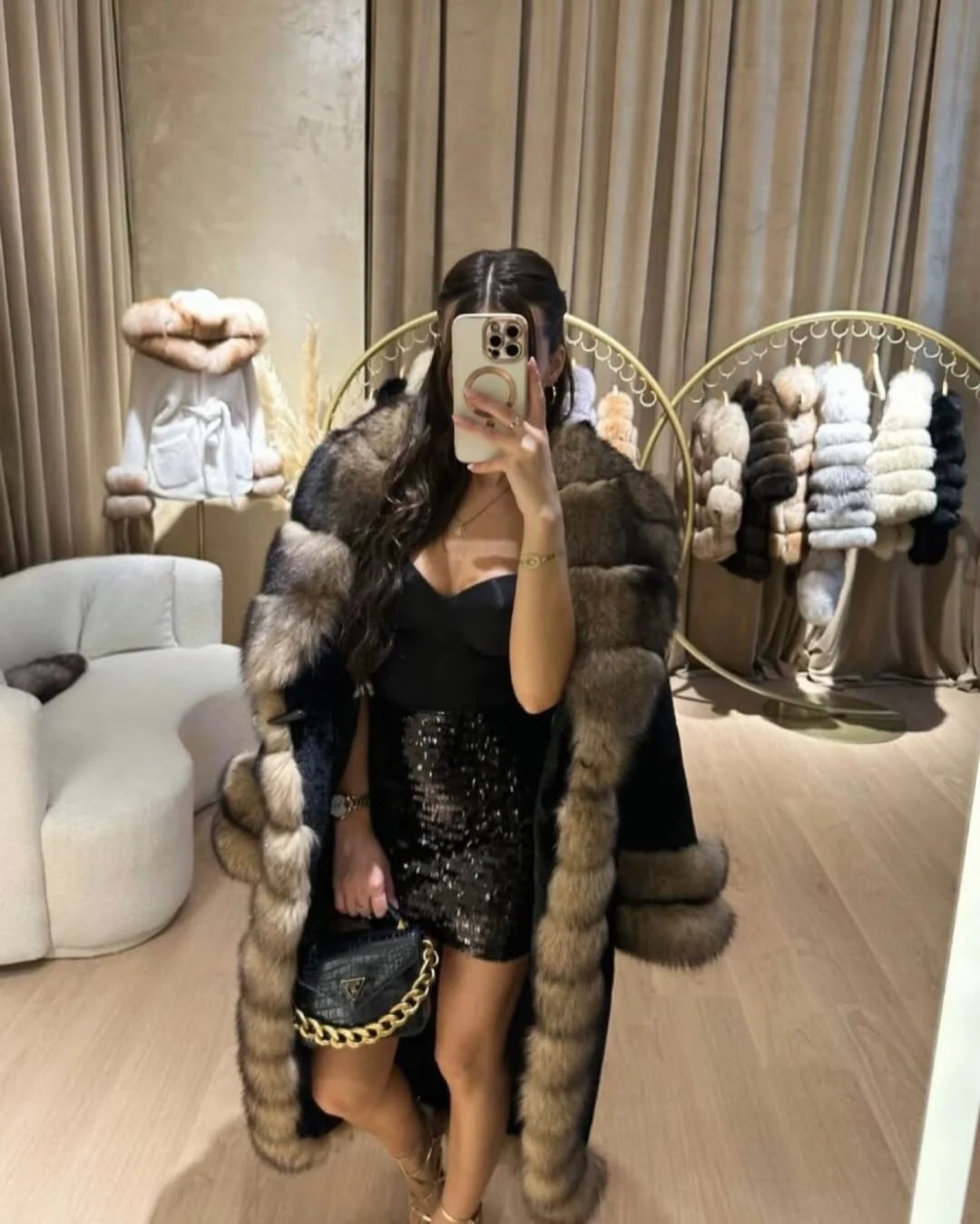 ⚜️Fox/Alcantara Fur Coat