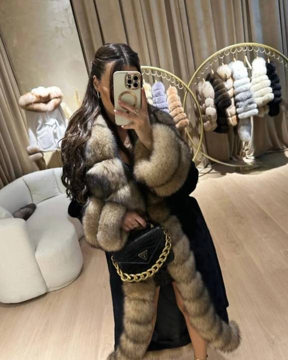 ⚜️Fox/Alcantara Fur Coat