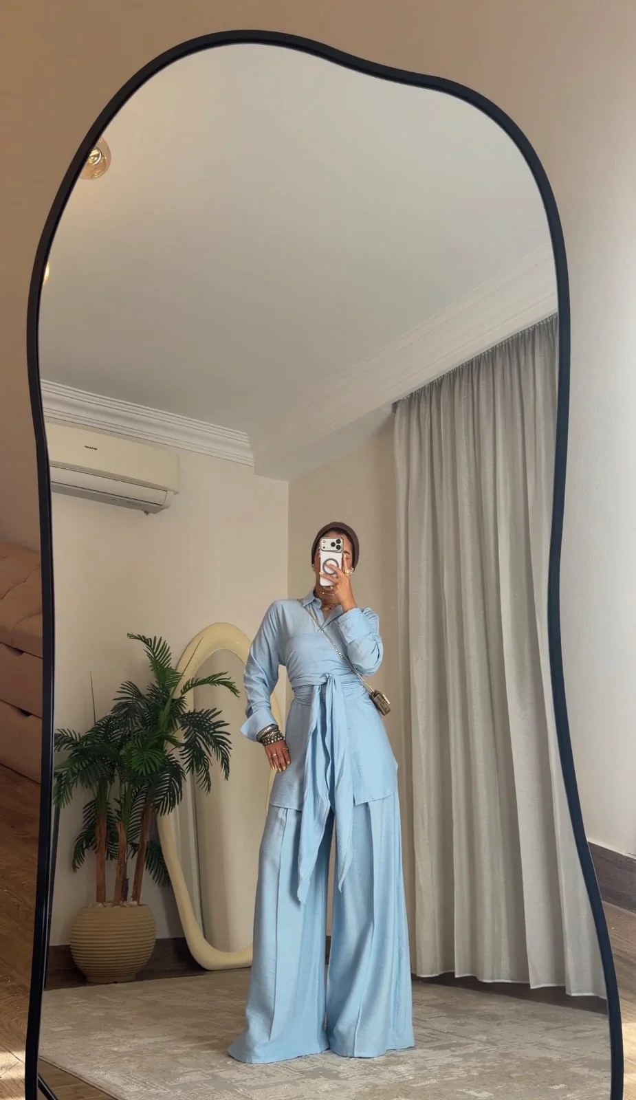 Sky Flow Blue Linen Set