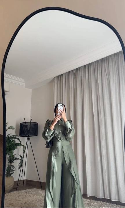 Celina Flow Set – Olive Linen