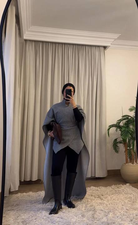 Twist Top Light Grey Wool