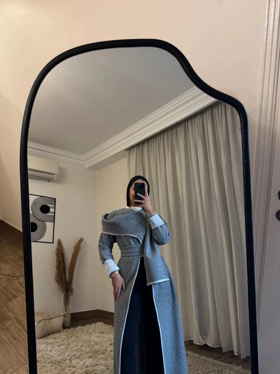 Midnight Grace Silver Mist Long Coat Full Set