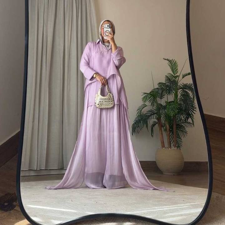 Sky Flow Organza Set in Lavender