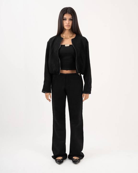 L’Ombre Suede Bomber Jacket